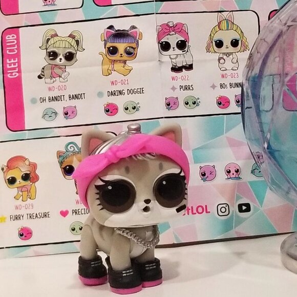 L.O.L. Surprise! Fluffy Pets Purrs Winter Disco Glitter Snow BB, EUC - Picture 7 of 16